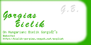 gorgias bielik business card